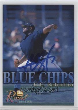 2000 Royal Rookies - Blue Chips - Autographs #_CCSA - CC Sabathia /1995