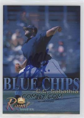 2000 Royal Rookies - Blue Chips - Autographs #_CCSA - CC Sabathia /1995