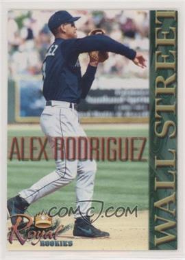 2000 Royal Rookies - Wall Street #_ALRO.7 - Checklist - Alex Rodriguez (Throwing; Elbow Bent;  Facing Right)