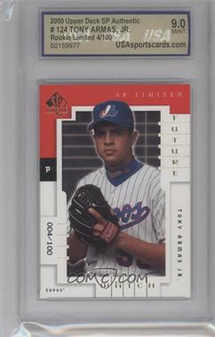 2000 SP Authentic - [Base] - SP Limited #124 - Tony Armas Jr. /100