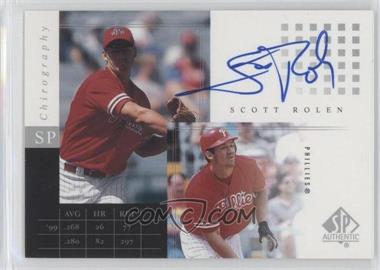 2000 SP Authentic - Chirography #SR - Scott Rolen