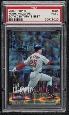 2000 Topps - 20th Century's Best Sequential #CB4 - Mark McGwire /522 [PSA 7 NM]