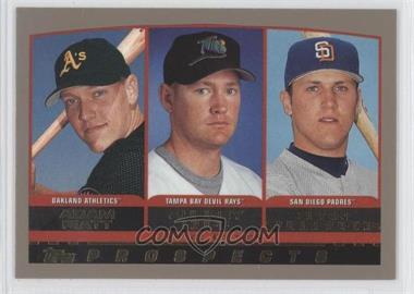 2000 Topps - [Base] - Limited Edition #441 - Prospects - Adam Piatt, Aubrey Huff, Sean Burroughs