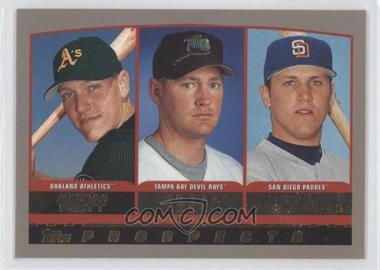 2000 Topps - [Base] - Limited Edition #441 - Prospects - Adam Piatt, Aubrey Huff, Sean Burroughs