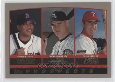 2000 Topps - [Base] - Limited Edition #443 - Prospects - Wilton Veras, Joe Crede, Mike Lamb