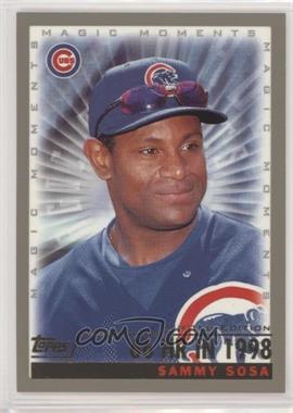 2000 Topps - [Base] - Limited Edition #477.3 - Magic Moments - Sammy Sosa (66 HR in 1998)