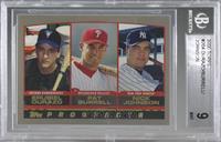 Prospects - Erubiel Durazo, Pat Burrell, Nick Johnson [BGS 9 MINT]