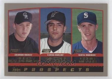 2000 Topps - [Base] #206 - Prospects - Josh Kalinowski, Michael Tejera, Chris Mears