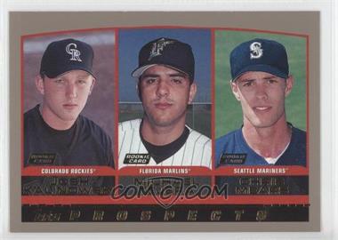 2000 Topps - [Base] #206 - Prospects - Josh Kalinowski, Michael Tejera, Chris Mears