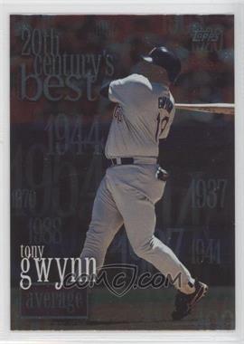 2000 Topps - [Base] #229 - 20th Century's Best - Tony Gwynn