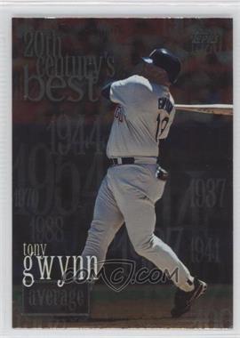 2000 Topps - [Base] #229 - 20th Century's Best - Tony Gwynn