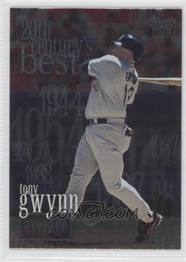 2000 Topps - [Base] #229 - 20th Century's Best - Tony Gwynn