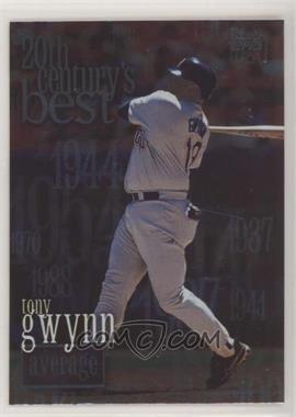 2000 Topps - [Base] #229 - 20th Century's Best - Tony Gwynn