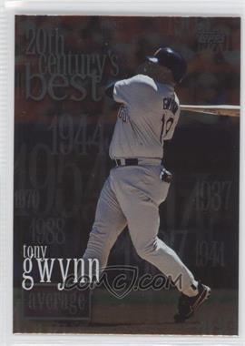 2000 Topps - [Base] #229 - 20th Century's Best - Tony Gwynn