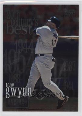 2000 Topps - [Base] #229 - 20th Century's Best - Tony Gwynn