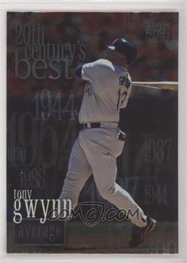 2000 Topps - [Base] #229 - 20th Century's Best - Tony Gwynn