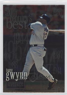 2000 Topps - [Base] #229 - 20th Century's Best - Tony Gwynn