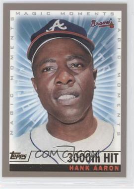 2000 Topps - [Base] #237.3 - Magic Moments - Hank Aaron (3000th Hit)