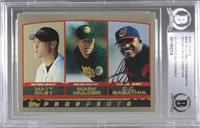 Prospects - Matt Riley, Mark Mulder, C.C. Sabathia [BAS Authentic]