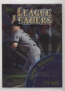 2000 Topps - [Base] #461 - League Leaders - Larry Walker, Nomar Garciaparra