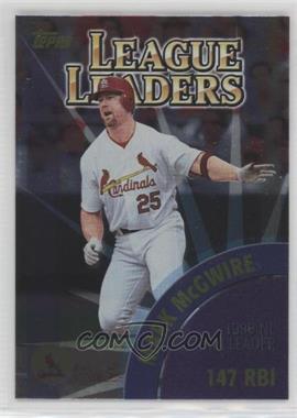 2000 Topps - [Base] #463 - League Leaders - Mark McGwire, Manny Ramirez