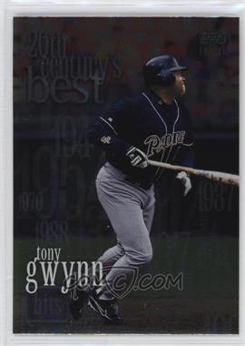 2000 Topps - [Base] #468 - 20th Century's Best - Tony Gwynn