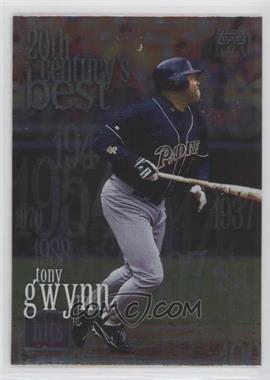 2000 Topps - [Base] #468 - 20th Century's Best - Tony Gwynn