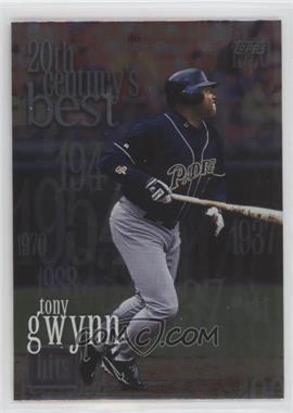 2000 Topps - [Base] #468 - 20th Century's Best - Tony Gwynn