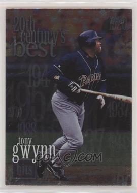 2000 Topps - [Base] #468 - 20th Century's Best - Tony Gwynn