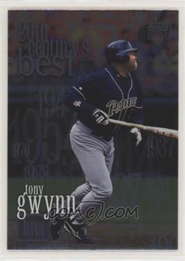 2000 Topps - [Base] #468 - 20th Century's Best - Tony Gwynn