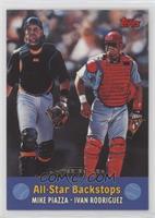 Mike Piazza, Ivan Rodriguez [EX to NM]