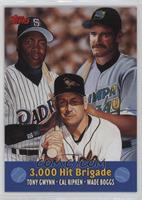 Tony Gwynn, Cal Ripken Jr., Wade Boggs