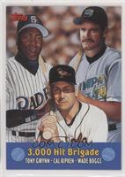 Tony Gwynn, Cal Ripken Jr., Wade Boggs