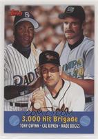 Tony Gwynn, Cal Ripken Jr., Wade Boggs