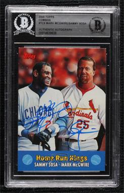 2000 Topps - Combos #TC6 - Sammy Sosa, Mark McGwire [BAS BGS Authentic]