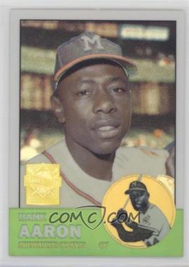 2000 Topps - Hank Aaron Chrome Reprints - Refractor #10 - Hank Aaron (1963 Topps)