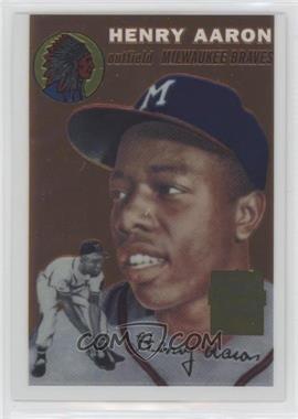 2000 Topps - Hank Aaron Chrome Reprints #1 - Hank Aaron (1954 Topps)