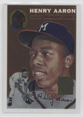 2000 Topps - Hank Aaron Chrome Reprints #1 - Hank Aaron (1954 Topps)