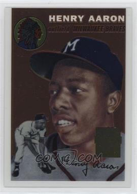 2000 Topps - Hank Aaron Chrome Reprints #1 - Hank Aaron (1954 Topps)