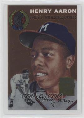 2000 Topps - Hank Aaron Chrome Reprints #1 - Hank Aaron (1954 Topps)