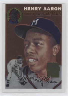 2000 Topps - Hank Aaron Chrome Reprints #1 - Hank Aaron (1954 Topps)