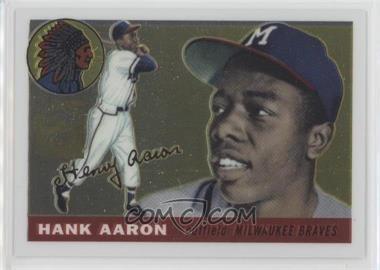 2000 Topps - Hank Aaron Chrome Reprints #2 - Hank Aaron (1955 Topps)