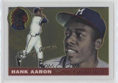 2000 Topps - Hank Aaron Chrome Reprints #2 - Hank Aaron (1955 Topps)