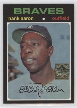 2000 Topps - Hank Aaron Reprints - Limited Edition #18 - Hank Aaron (1971 Topps)
