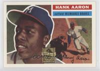 Hank Aaron (1956 Topps; Willie Mays Sliding in Background)