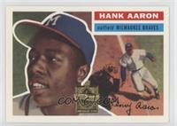 Hank Aaron (1956 Topps; Willie Mays Sliding in Background)