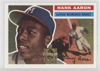 Hank Aaron (1956 Topps; Willie Mays Sliding in Background)