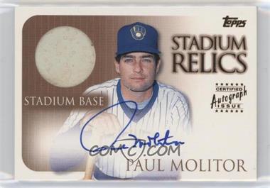 2000 Topps - Stadium Relics Autographs #SR9 - Paul Molitor