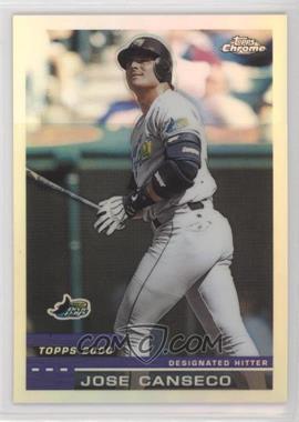 2000 Topps Chrome - [Base] - Refractor #200 - Jose Canseco [EX to NM]