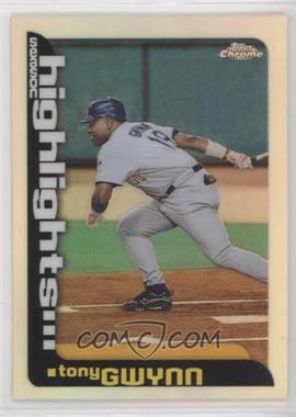 2000 Topps Chrome - [Base] - Refractor #459 - Season Highlights - Tony Gwynn